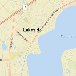 Lakeside Street Map
