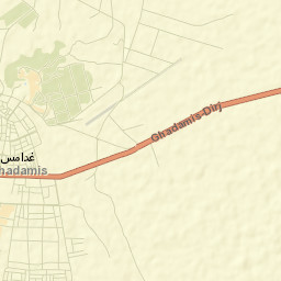 Ghadāmis Street Map