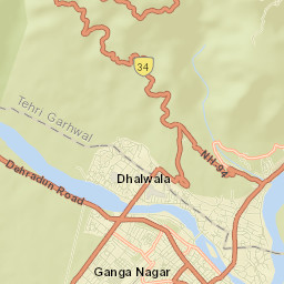 Rishikesh Street Map