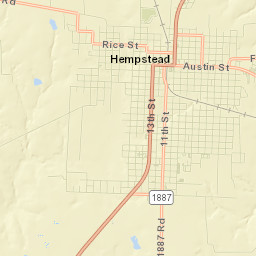 1005 Austin Street, Hempstead, TX 77445 Street Map