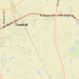 Tomball Street Map