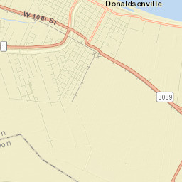 Donaldsonville Street Map
