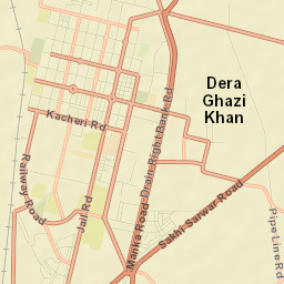 Dera Ghazi Khan Street Map