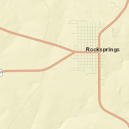 Rocksprings Street Map