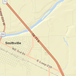 Smithville Street Map