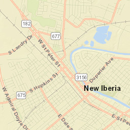 New Iberia Street Map
