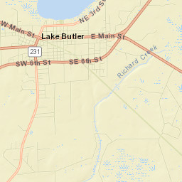 Lake Butler Street Map