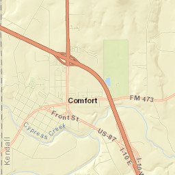 Comfort Street Map