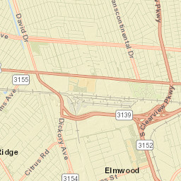 Elmwood Street Map