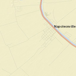 Napoleonville Street Map