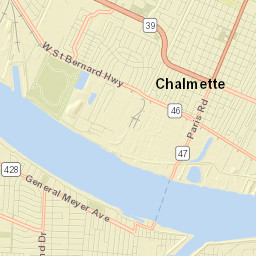 Chalmette Street Map
