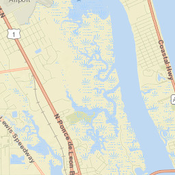 Villano Beach Street Map