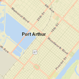 Port Arthur Street Map