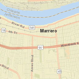 Marrero Street Map