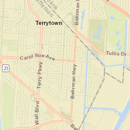 Terrytown Street Map