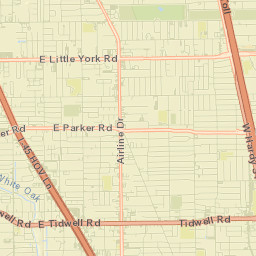 Harris County Street Map