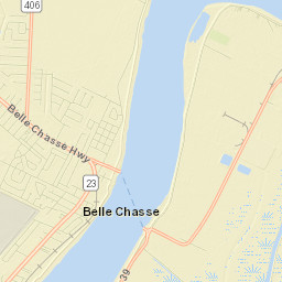 Belle Chasse Street Map