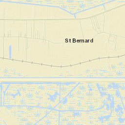 Saint Bernard Parish Street Map