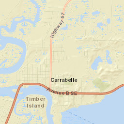 Carrabelle Street Map