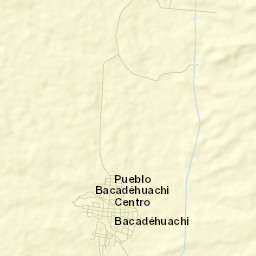 Bacadéhuachi Street Map