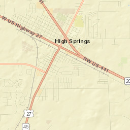 High Springs Street Map
