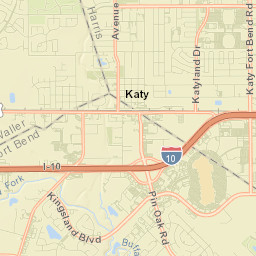 Katy Street Map