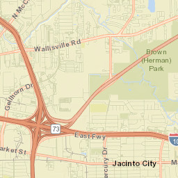 Jacinto City Street Map