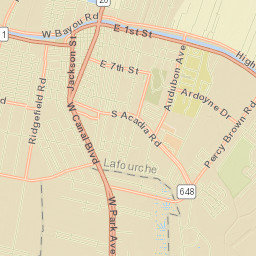 Thibodaux Street Map