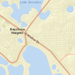 Keystone Heights Street Map