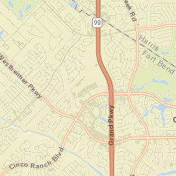 Cinco Ranch Street Map