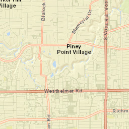 Piney Point Village Street Map