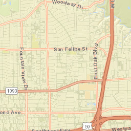 5802 Westheimer Rd, Houston, TX Street Map