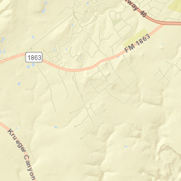 627 Hunters Creek Drive, New Braunfels, TX Street Map