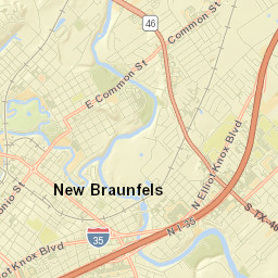 New Braunfels Street Map