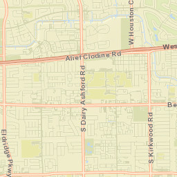 Alief Street Map