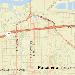 Pasadena Street Map