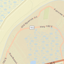 Bayou Vista Street Map
