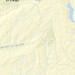 Mesa del Huracán Street Map