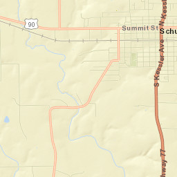 Schulenburg Street Map