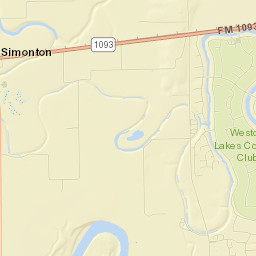 Weston Lakes Street Map
