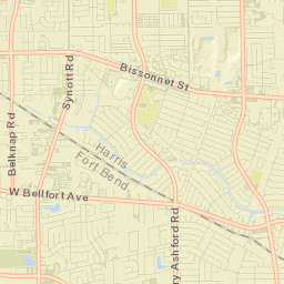 Meadows Place Street Map
