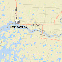 Steinhatchee Street Map