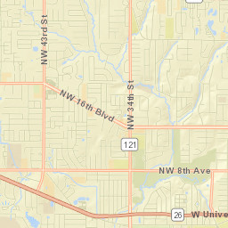 Alachua County Street Map