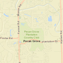 Pecan Grove Street Map
