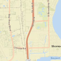 Shoreacres Street Map