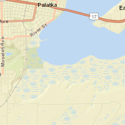 Palatka Street Map