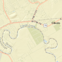 Cibolo Street Map