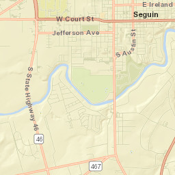 Seguin Street Map