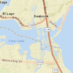 Kemah Street Map