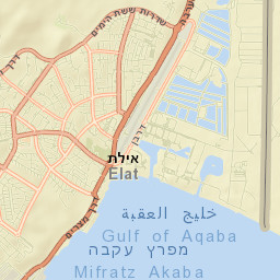 Eilat Street Map